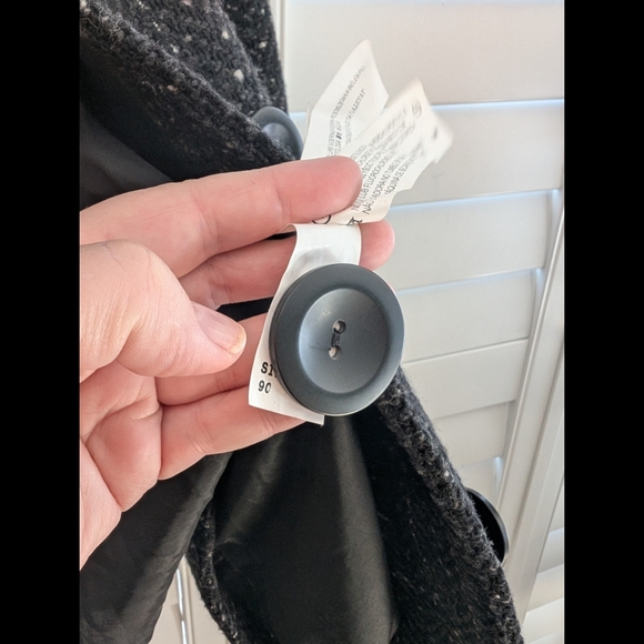 Zara Black and White Tweed Jacket 80% wool - Picture 9 of 16